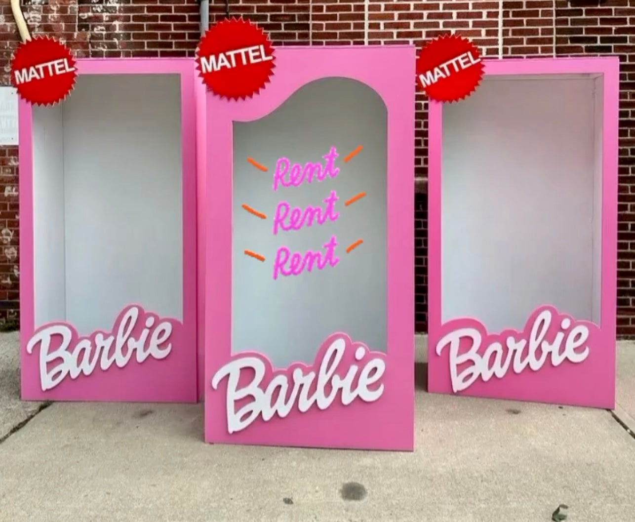 Life-size Barbie Boxes Set of 2